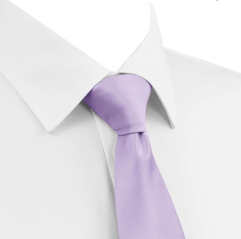 DIBI Solid Color Ties for Men, Formal Mens Ties, Neck Tie, Classic Tie for Boys Women Teens, Wedding Business Costume Necktie - Image 2